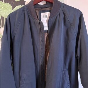 GAP Men's Dark Blue Bomber Jacket